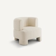 Fauteuil klein model, bouclette stof, Darrel