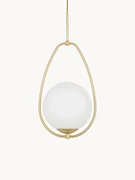 Kleine hanglamp Avalon van opaalglas