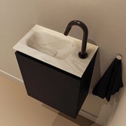 Mondiaz Ture DLux toiletmeubel 40cm urban met wastafel ostra links met kraangat