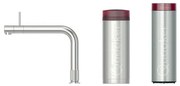 Quooker Front kokendwaterkraan - PRO3 incl. Cube reservoir - Warm / kokend / bruisend / gefilterd water - RVS geborsteld 3FRONTRVS-CUBE