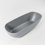 MONDIAZ ROCK Vrijstaand bad - 170x70cm - kleur Plata / Plata ROCK170-PLA