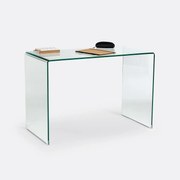 Consolebureau van gehard glas Joan