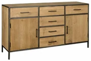 Tower Living Dressoir Gerookt Eiken 160 Cm Luna - 160x45x90cm.