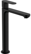 Hansgrohe Rebris S 1-gats highriser wastafelkraan 240 coolstart m. waste ecosmart+ 4 l/min mat zwart 72590670