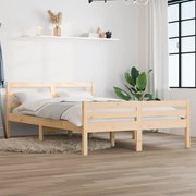 vidaXL Bedframe massief hout 140x190 cm