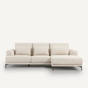 Zitbank met hoek rechts in bouclé, Marsile