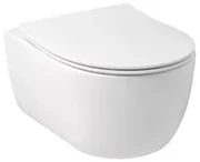 Plieger Kansas Compact randloos toilet met softclose & quick release slimme zitting mat wit