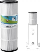 VEVOR zwembadfilterpatroon, vervangingsfilter van 4,6 m², compatibel met Hayward C500, CX500-RE, Pleatco, veilig voor kinderen en huisdieren, drievoudig geplooid, gemakkelijk schoon te maken, 508 x 178 mm, 1 verpakking