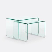 Nesttafeltjes van gehard glas, Joan