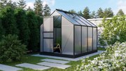 Vitavia Planet serre - 5m² - met 6 mm polycarbonaat - Zwart