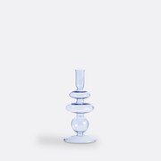 Kandelaar in glas H20 cm, Chilava