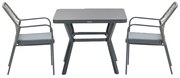 Garden Impressions Ross tuinset 3-delig mosgroen - Mina tuintafel 90x90 cm