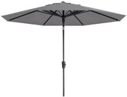 Madison Paros 2 luxe stokparasol - 300 cm. - Light grey OP=OP