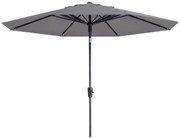 Madison Paros 2 luxe stokparasol - 300 cm. - Light grey