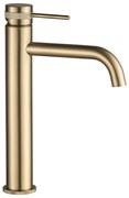Wastafelkraan Rea Lungo Grip Gold Brush High