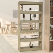 vidaXL Boekenkast/kamerscherm 80x30x166 cm spaanplaat sonoma eiken