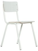Zuiver Back To School Witte Stapelstoel Retro Design