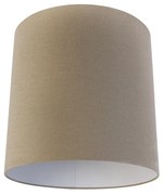 Stoffen lampenkap lichtbruin cilinder 40/40/40