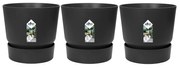 3x Pot elho Greenville zwart