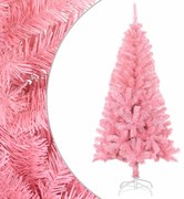 vidaXL Kunstkerstboom met standaard 120 cm PVC roze