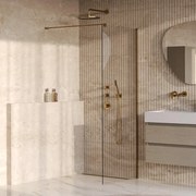 BRAUER Oblivion Inloopdouche - 80x200cm - glascoating - helder glas - geborsteld goud PVD GS-OBI1H80200GG