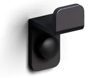 Clou Fold enkele haak mat zwart poedercoating CL/09.04063.21