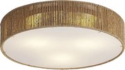 Japandi plafondlamp naturel met kap 46cm 3-lichts - Luz