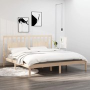 vidaXL Bedframe massief hout 180x200 cm 6FT Super King