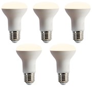 Set van 5 E27 dimbare LED lamp R63 6,2W 520 lm 2700K