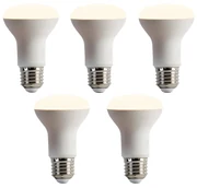 Set van 5 E27 dimbare LED lamp R63 6,2W 520 lm 2700K