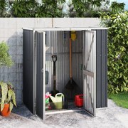 vidaXL Tuinschuur 161x89x161 cm gegalvaniseerd staal antracietkleurig