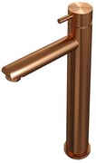 Brauer Copper Edition Wastafelmengkraan opbouw - hoog - model b - PVD - geborsteld koper 5-GK-002-HD5