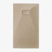 Soho Rechthoekige, Antislip, Extra Vlakke Smc-hars Douchebak Licht Zandbruin & 120 X 70 Cm - Sklum