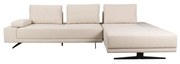 Dutchbone Shelly Off-White Moderne Hoekbank Chaise Longue Rechts Off-White