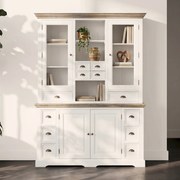 Tower Living Buffetkast Romantisch Wit M Fleur - 164x50x220cm.