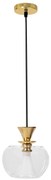 Plafondlamp Hangende Gouden Glazen Bol APP902-1CP