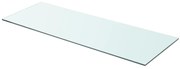 vidaXL Wandschap transparant 80x30 cm glas