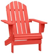 vidaXL Tuinstoel Adirondack massief vurenhout rood