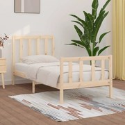 vidaXL Bedframe massief hout 75x190 cm 2FT6 Small Single