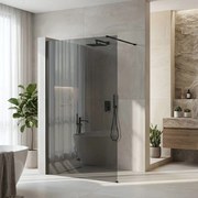 Walk-in douchewand Rea Flexi Grey / Black 120