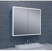 Wiesbaden Quatro spiegelkast met LED, dimbaar 80 x 70 x 13 cm 38.4161