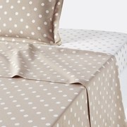 Laken in zuiver katoen met stiippenprint, Clarisse