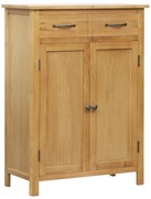 vidaXL Schoenenkast 76x37x105 cm massief eikenhout