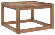 vidaXL Tuintafel pallet 60x60x36,5 cm geïmpregneerd grenenhout bruin