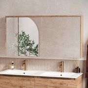 Fontana Basic spiegelkast 117cm met 2 deuren warm eiken