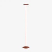 Draadloze Led-vloerlamp Voor Buiten Van Ijzer Emilein Rood – Klei - Sklum