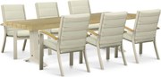 Tuinset 6 personen 260 cm Aluminium Zand/Beige Osmen Midura/Superior