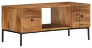 vidaXL Salontafel 90x45x40 cm massief mangohout