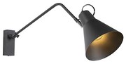 Design wandlamp zwart verstelbaar - Luna Design E27 ovaal Binnenverlichting Lamp