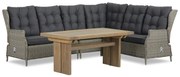 Dining Loungeset 6 personen Wicker Grijs Garden Collections New Castle